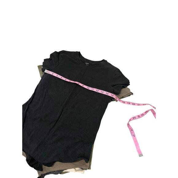 Nuuds Multicolor Short Sleeve Bodysuit Lot Of 5 Soft Basic Minimalist Womens M/L - Picture 8 of 8